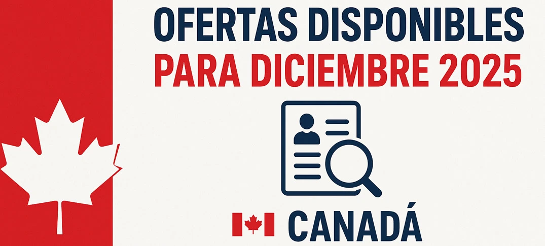 Ofertas de Empleo en Canadá para Diciembre 2025