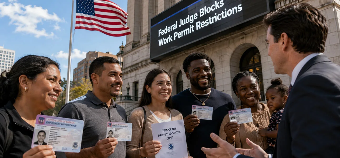 Juez federal impide que USCIS retire permisos de trabajo