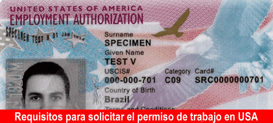 ermiso de trabajo en USAo